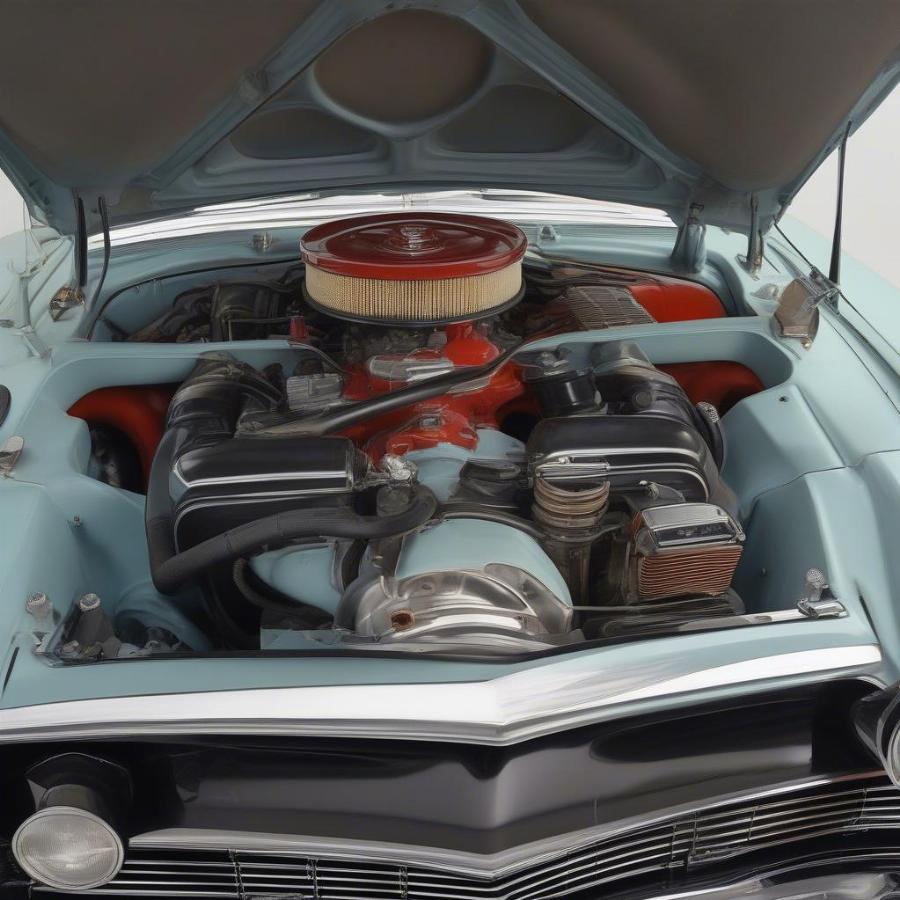 1957 Ford Fairlane 500 Engine - Classic V8 Powerhouse