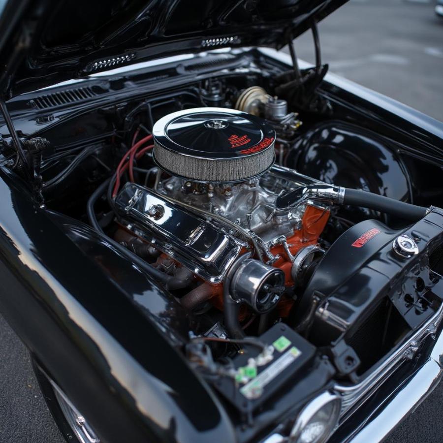 1964 Chevy Chevelle SS Engine Bay and V8 Power