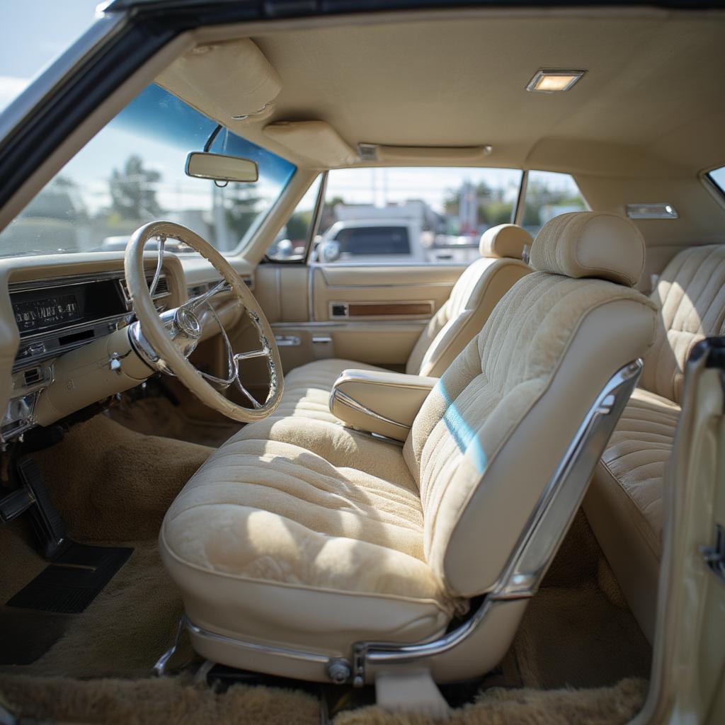 Luxurious Interior of a 1967 Cadillac Coupe DeVille