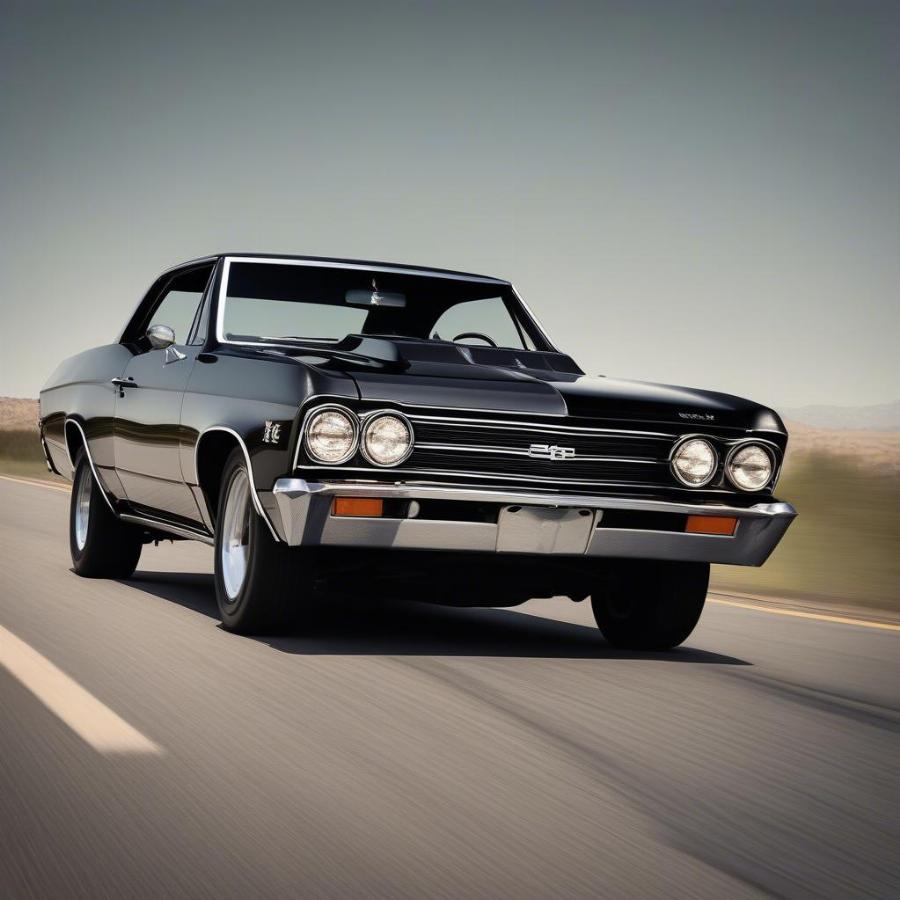 1967 Chevelle SS Driving on Open Road