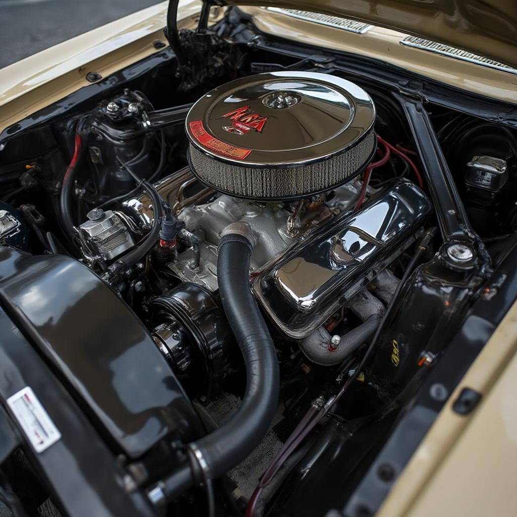 Powerful V8 Engine in a 1967 Mustang Coupe