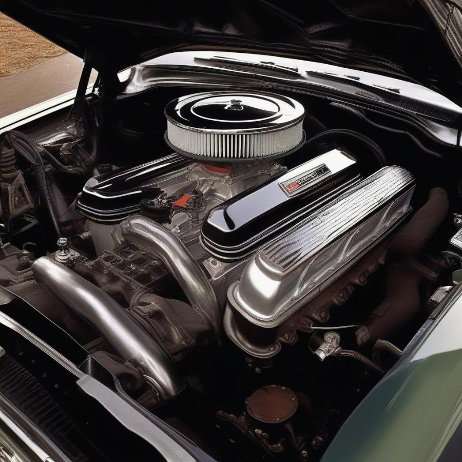 1968 Dodge Dart GTS 440 Magnum V8 Engine Detail