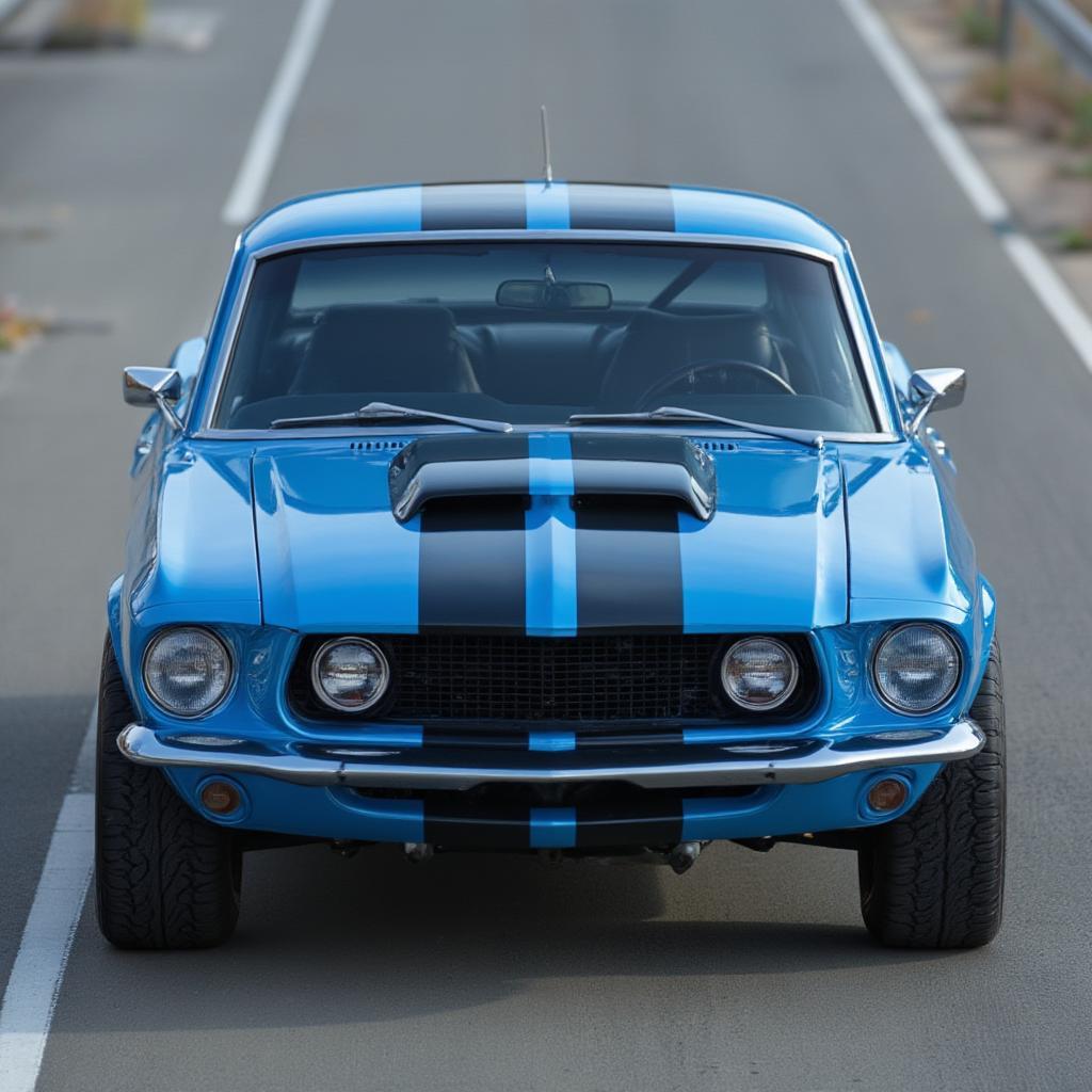 1968 ford mustang front view