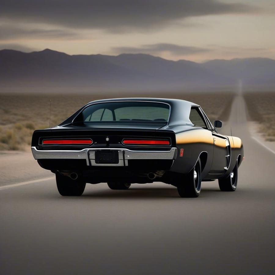 1969 Dodge Charger: A Classic American Muscle Car in Black