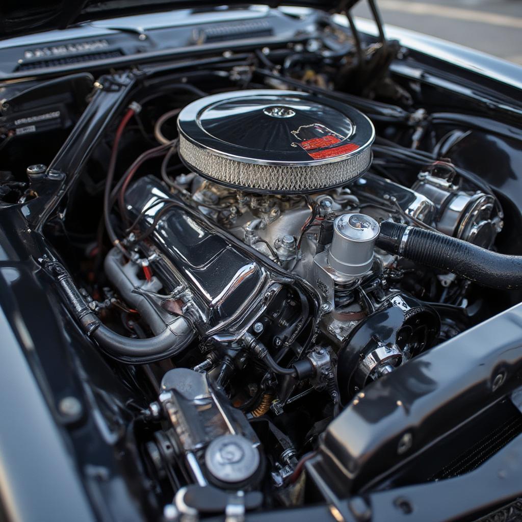 1969 Ford Mustang Mach 1 Boss 429 Engine Bay - Detailed View