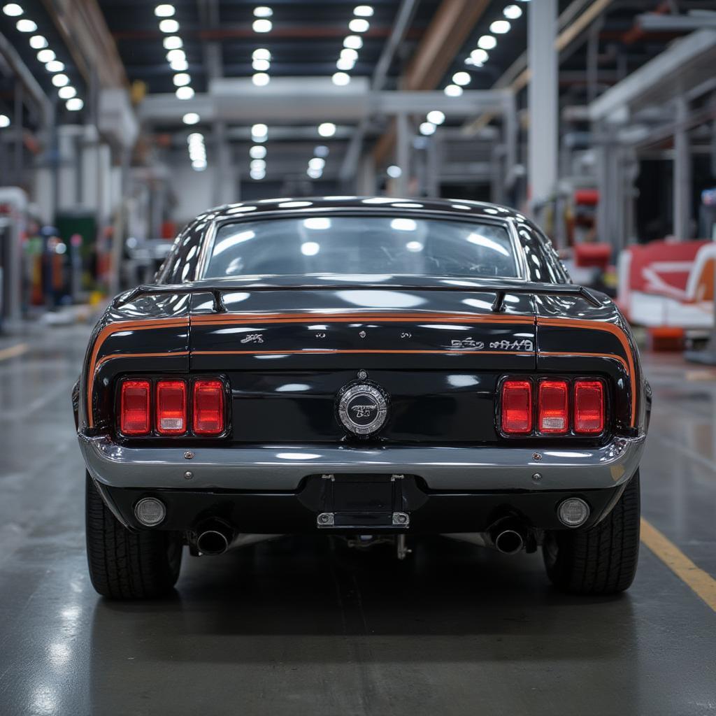 1969 Ford Mustang Mach 1 Boss 429 Rear Profile and Spoiler