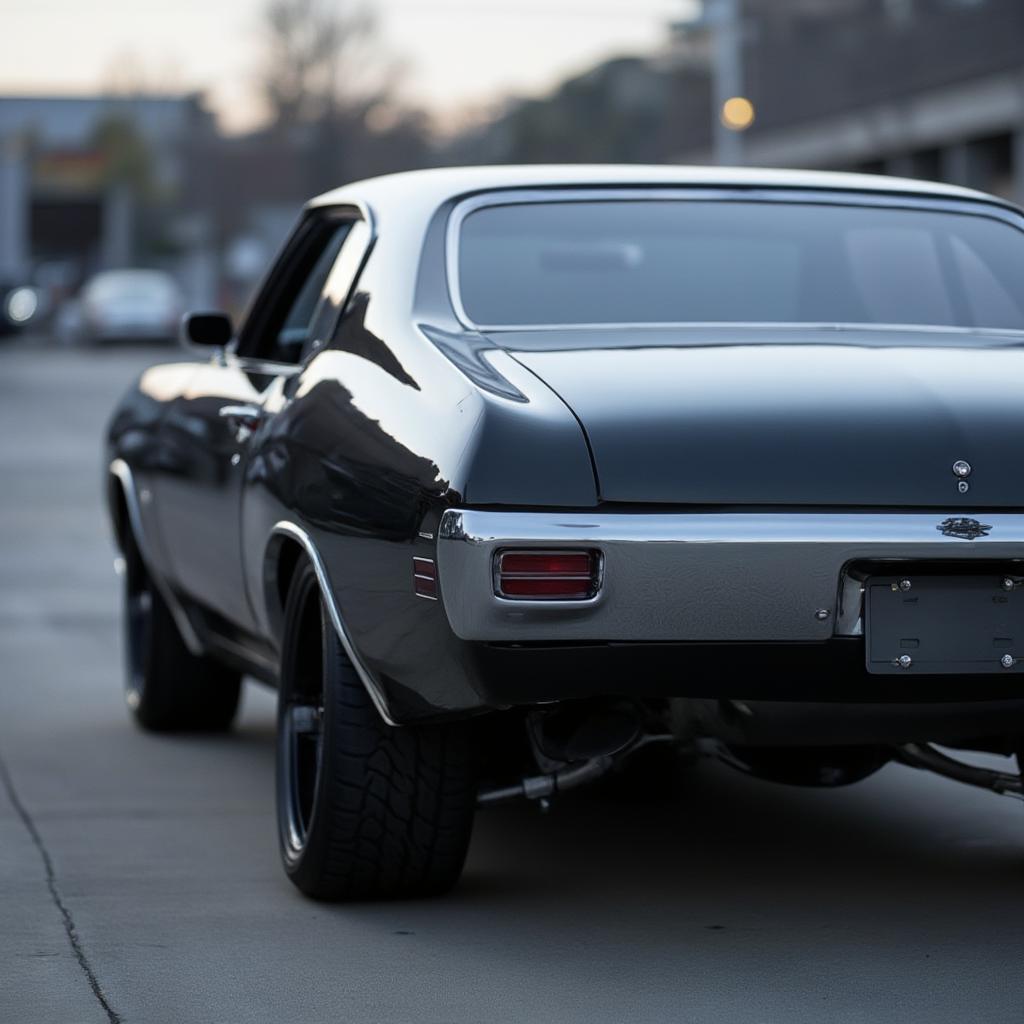 Rear View of a 1971 Chevelle SS Showing its Classic Lines