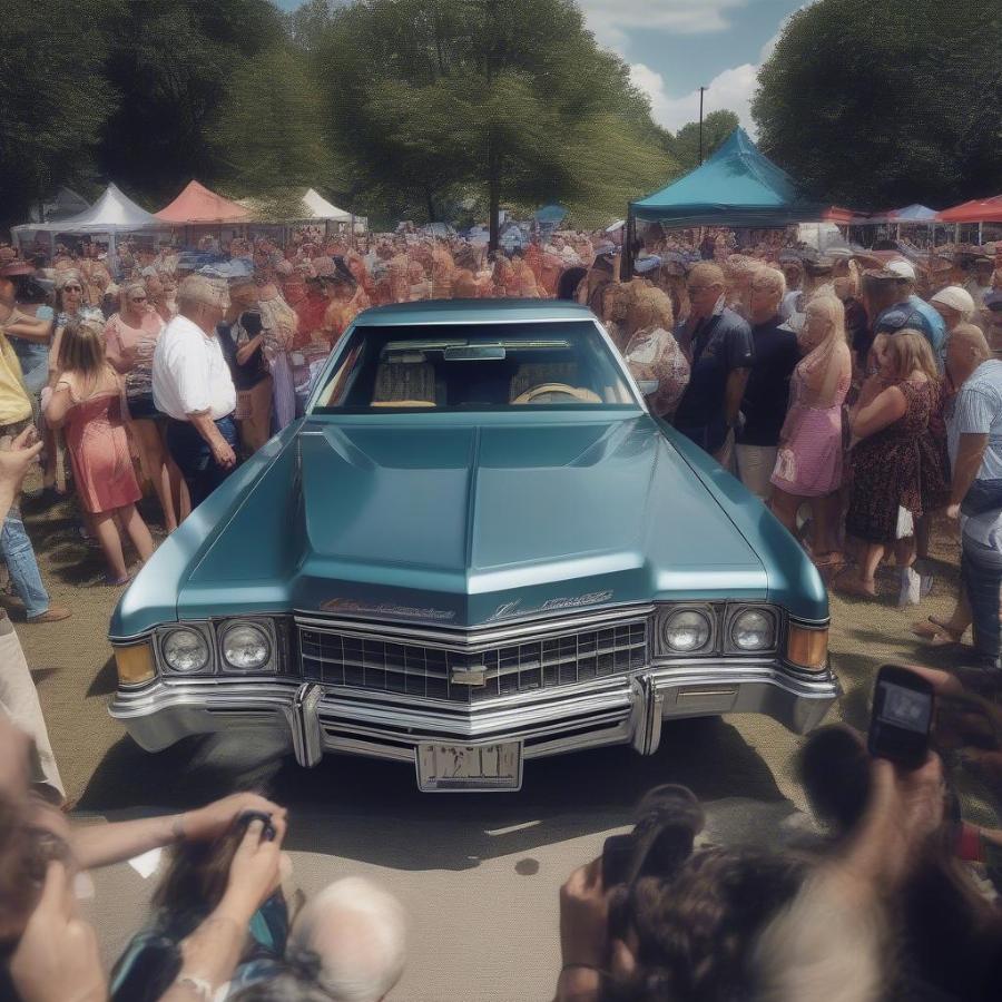 1971 Chevy Caprice at a Car Show