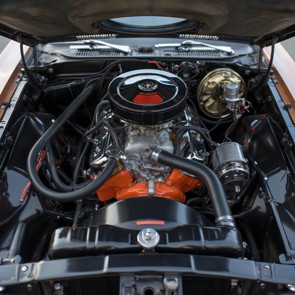 1971 Dodge Challenger Convertible with Hemi Engine under the Hood