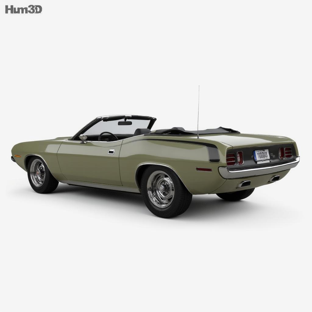 Side Profile of a 1971 Hemi Cuda Convertible