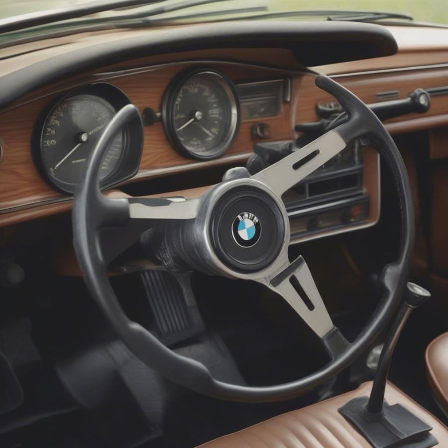 Detailed View of the 1972 BMW 2002 Interior and Dashboard