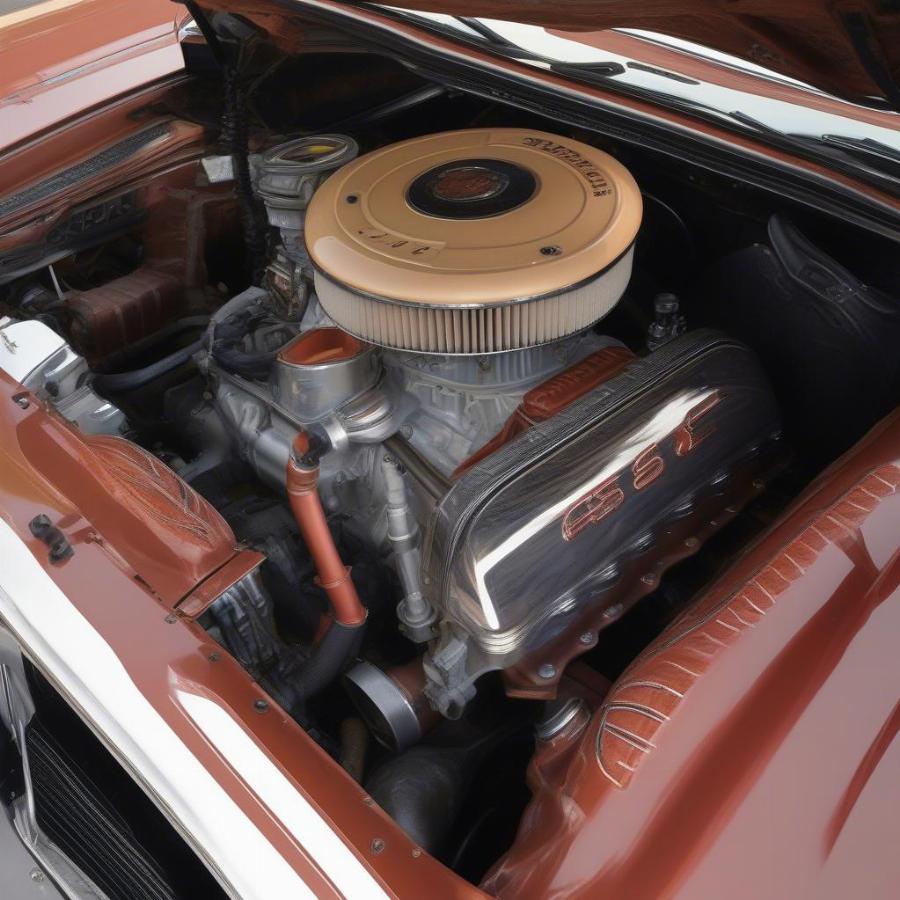 1972 Oldsmobile 442 Convertible Engine Bay