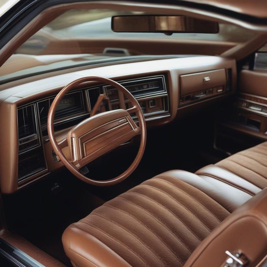 Luxurious Interior of a 1980 Cadillac Coupe DeVille