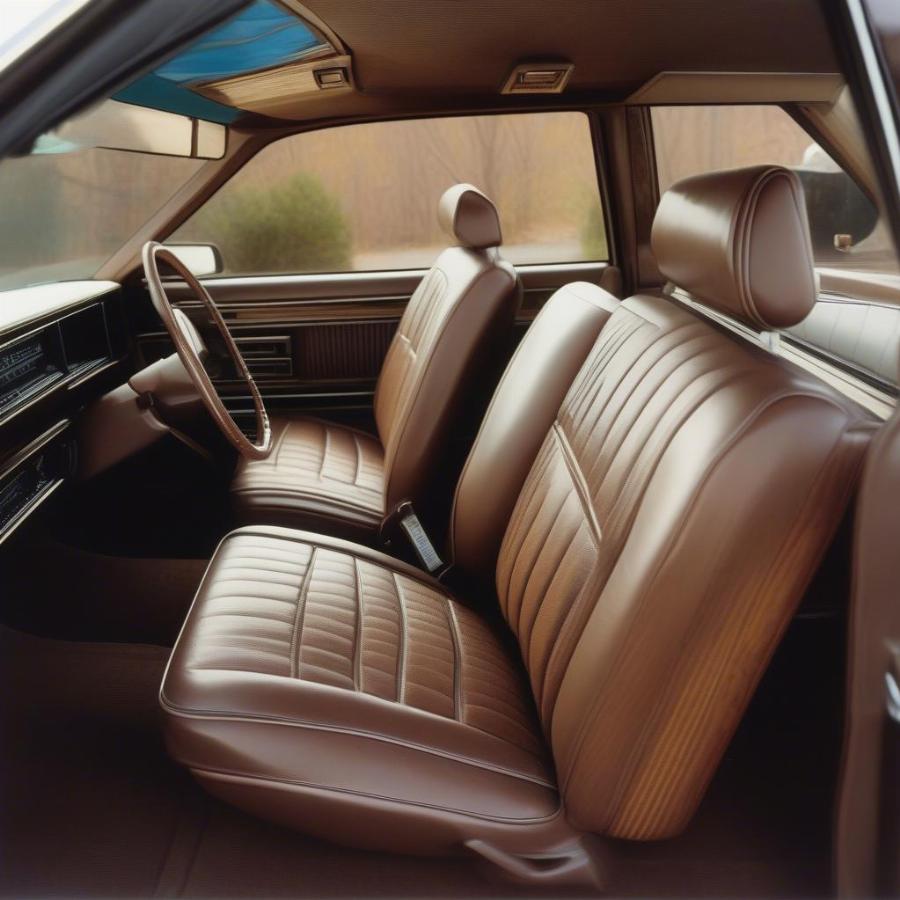 Classic Interior of a 1987 Chevy Caprice