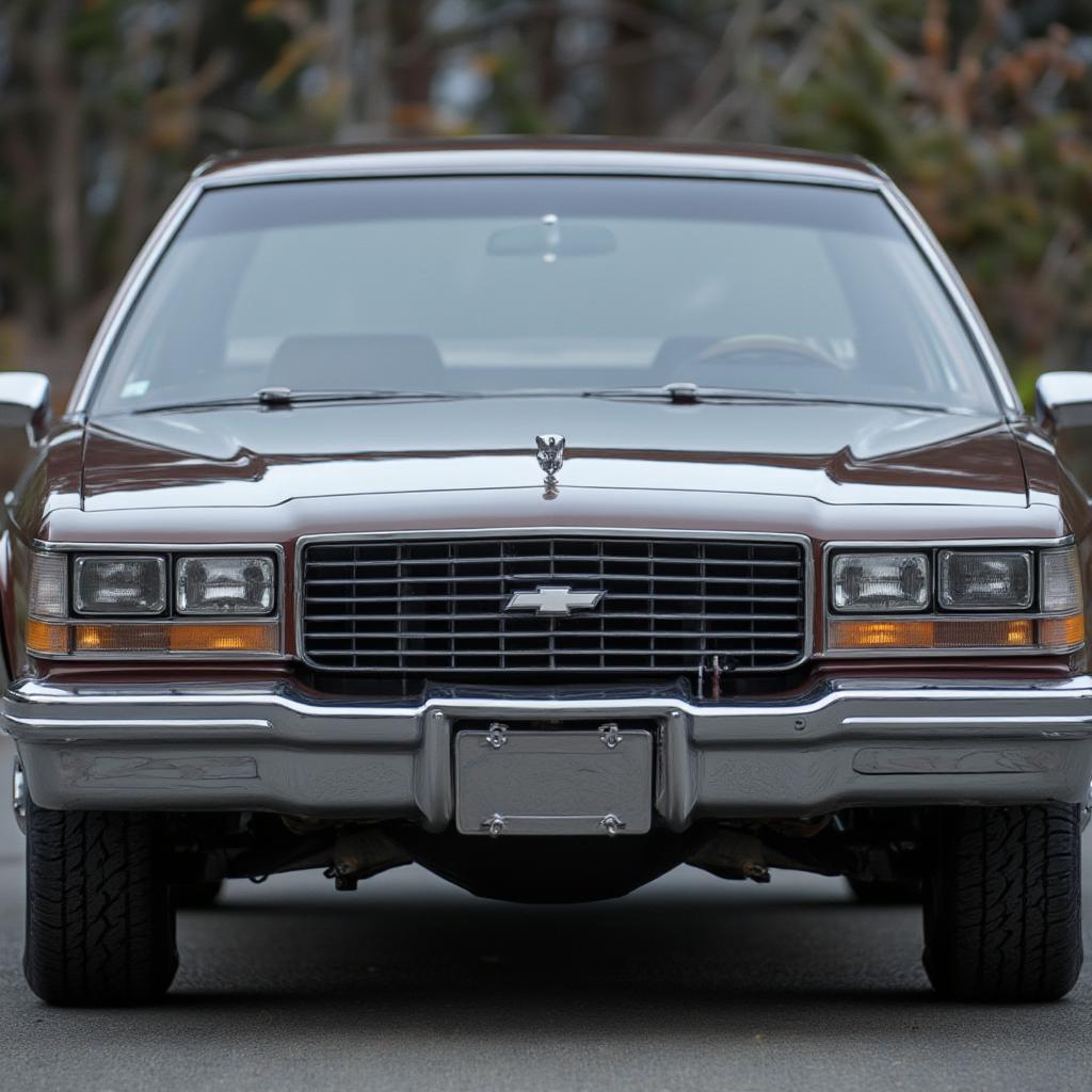 Close up front view of a 1991 Chevrolet Caprice