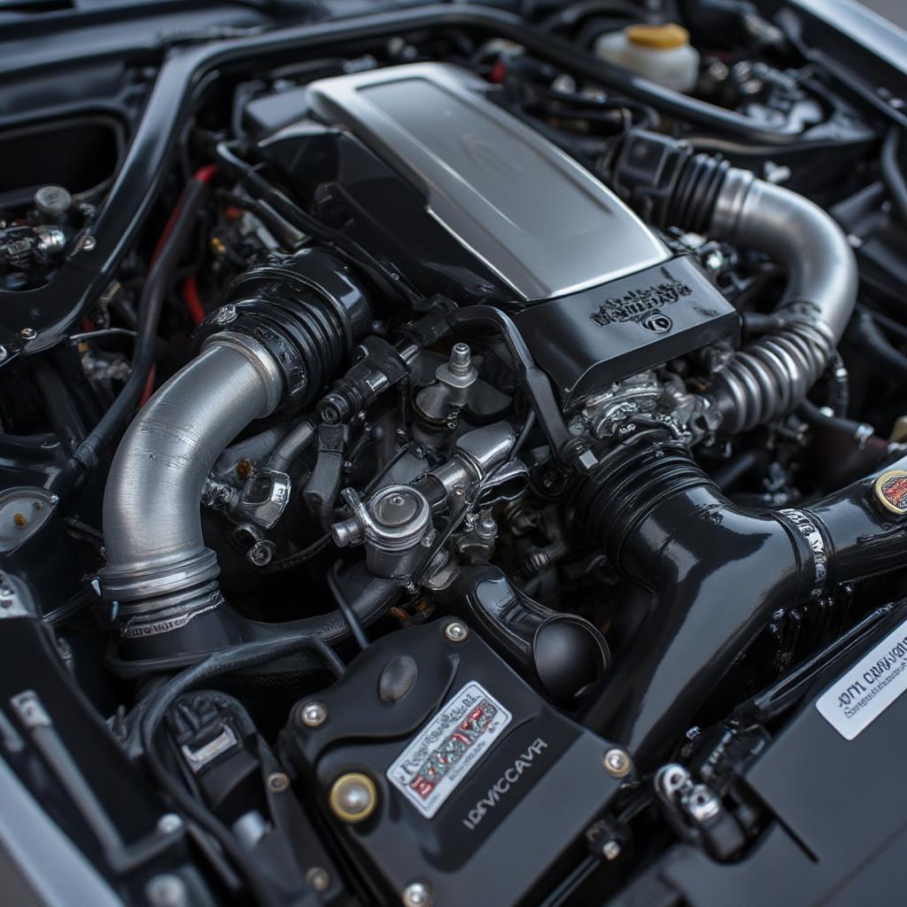 2008 Bullitt Mustang Engine Bay - Powerful V8 Engine