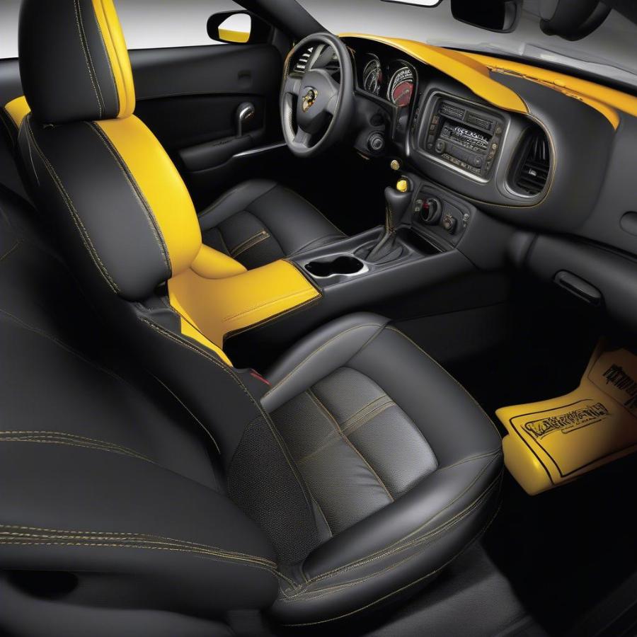 Interior of a 2012 Dodge Charger Super Bee