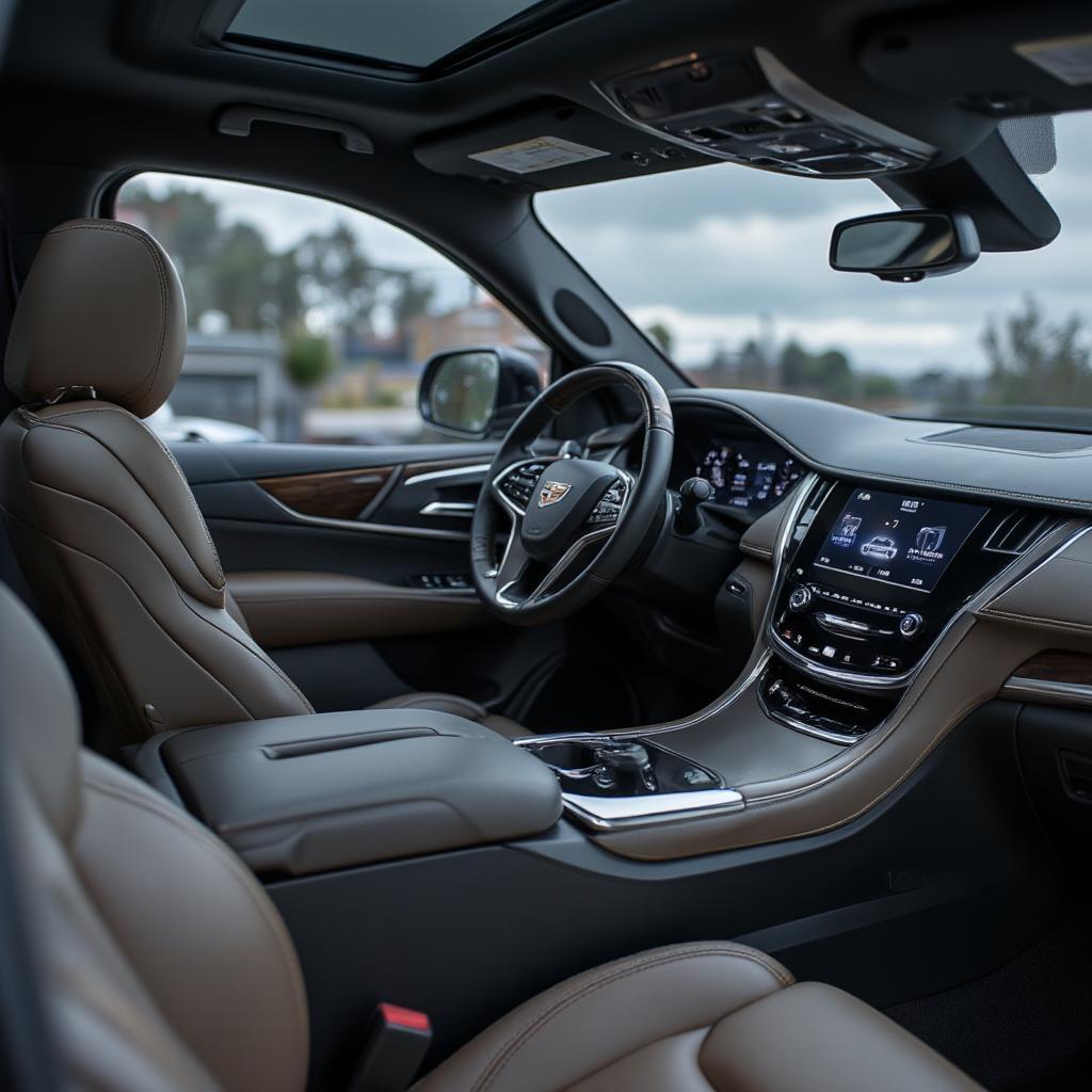 2022 Cadillac Escalade Platinum Interior showcasing its luxurious features