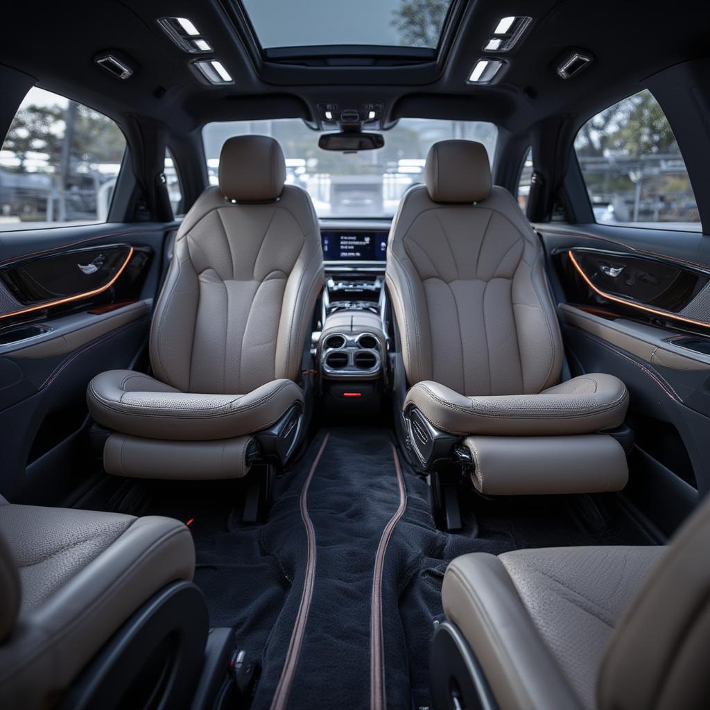 Luxurious Rear Cabin of the 2022 Mercedes-Maybach S-Class Featuring Reclining Seats and Advanced Technology