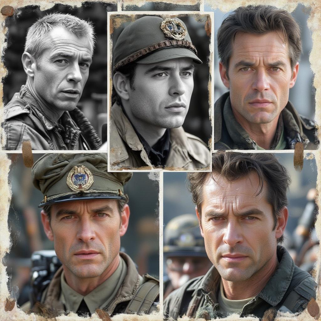 Actors Who Served in the Marines: A Collage