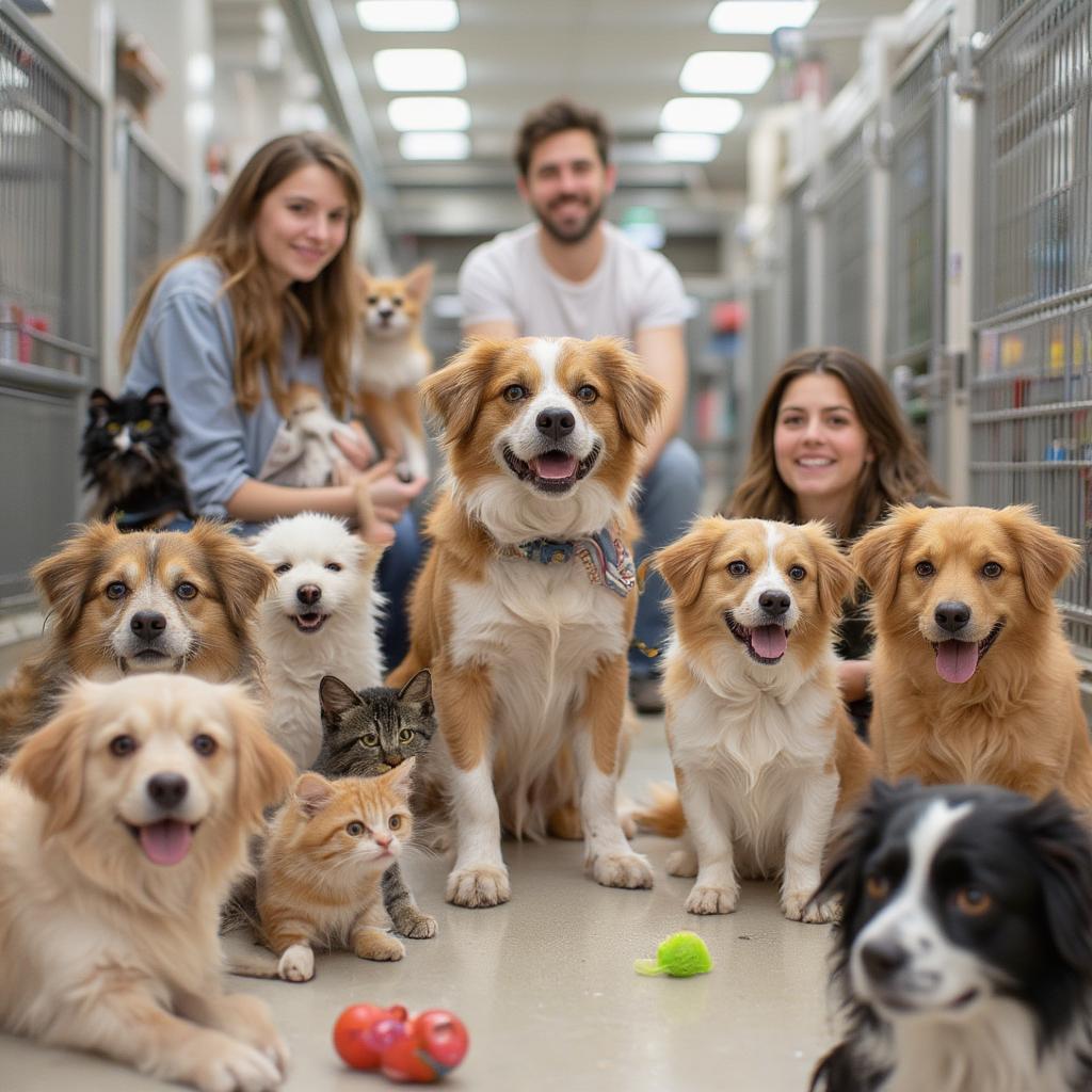 Adorable dogs and cats awaiting adoption at Welcome Shock Naue