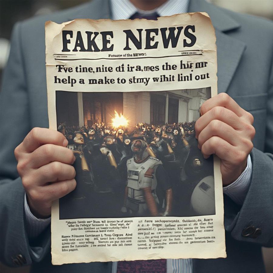 AI Generated Fake News Image Spread Misinformation