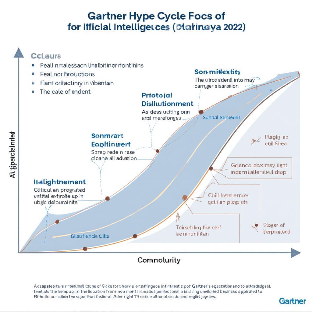 AI Hype Cycle Visualization 2022