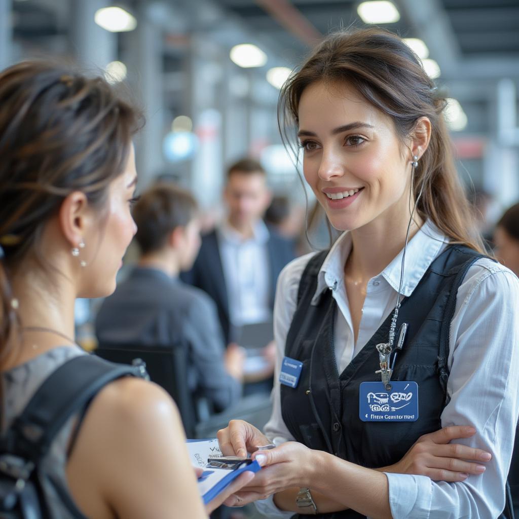 airblue agent assisting customer service