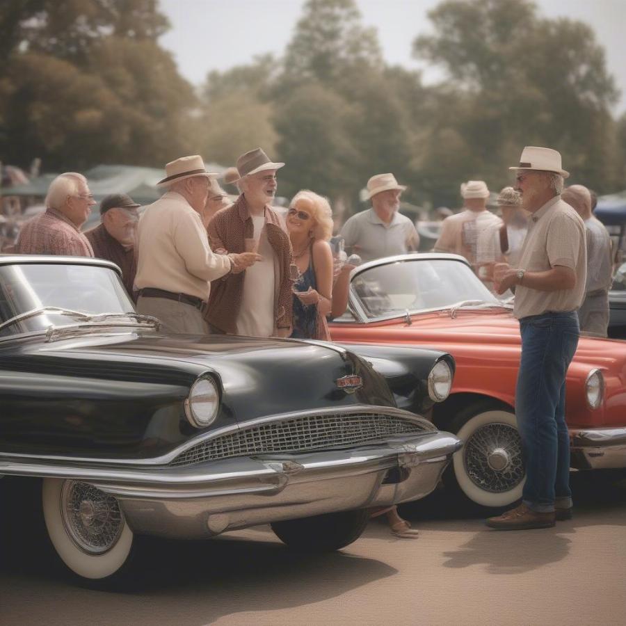 The joy of antique car ownership and community.