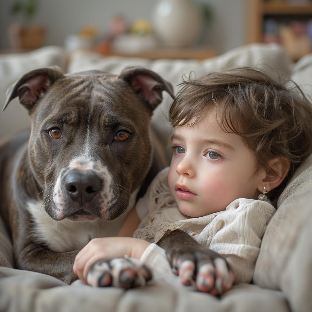 APBT Cuddling with a Child