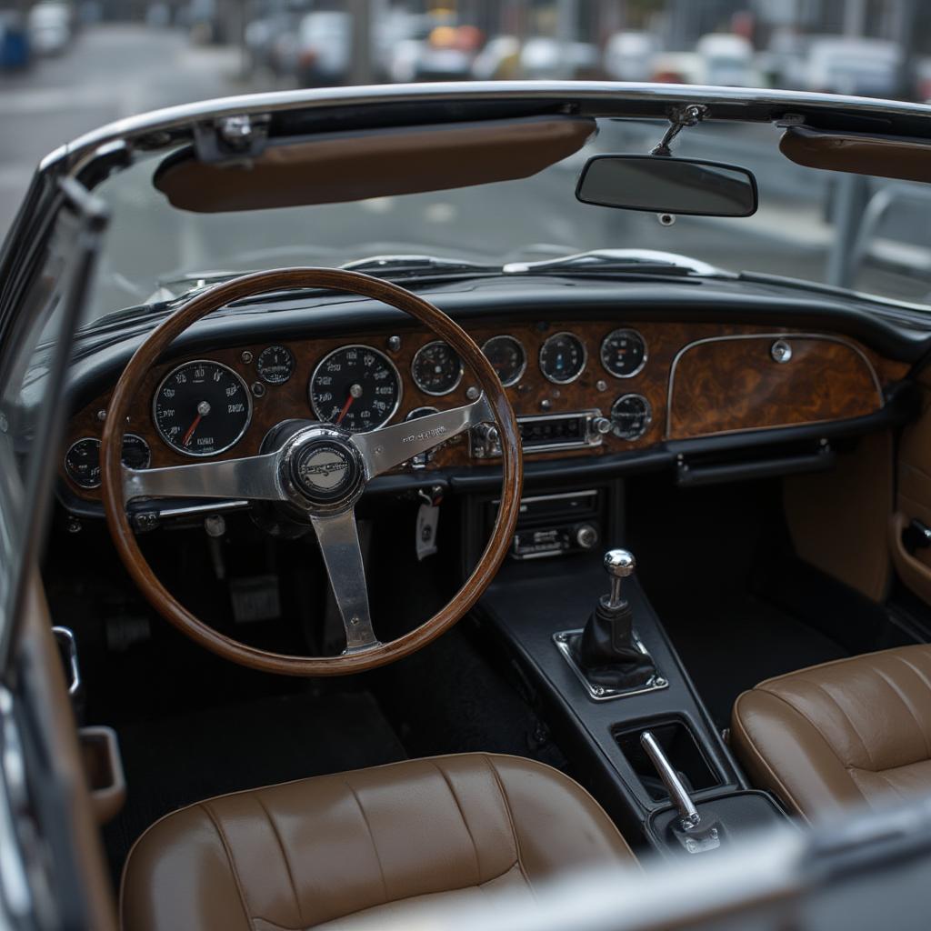 Aston Martin DB4 classic interior detail