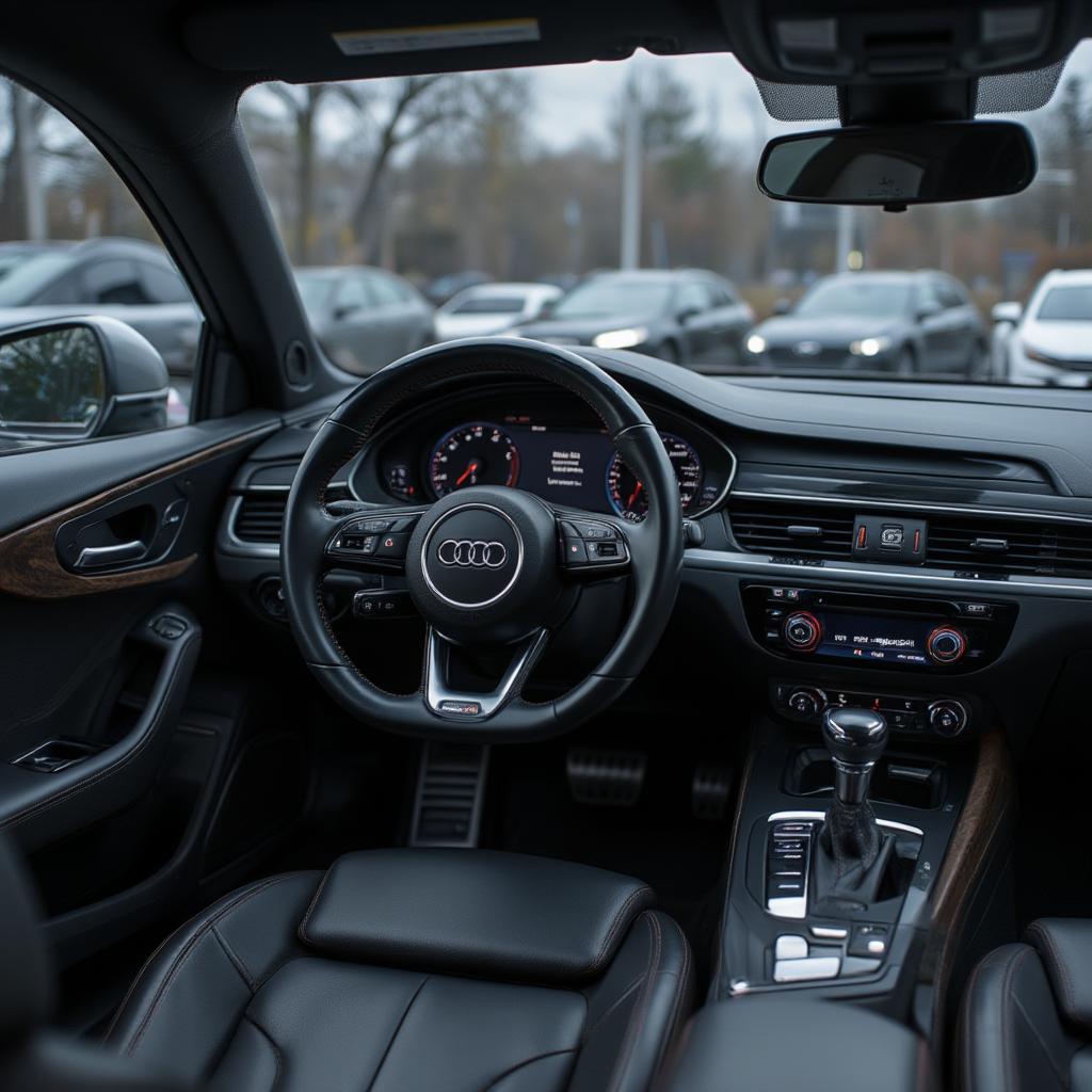 audi a4 dashboard view detailed luxury aspects