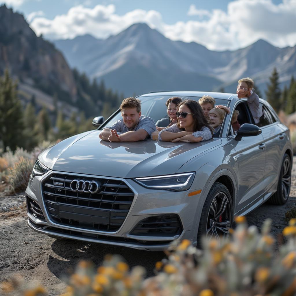 Audi SUV Family on a Road Trip