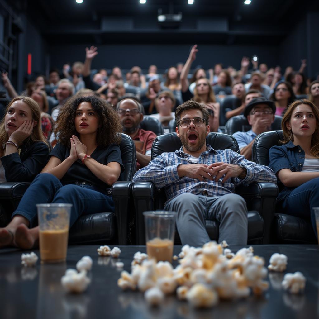 Audience Reacting to a Cliffhanger