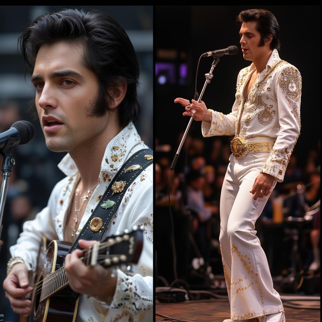 Austin Butler Elvis Presley Performance Comparison