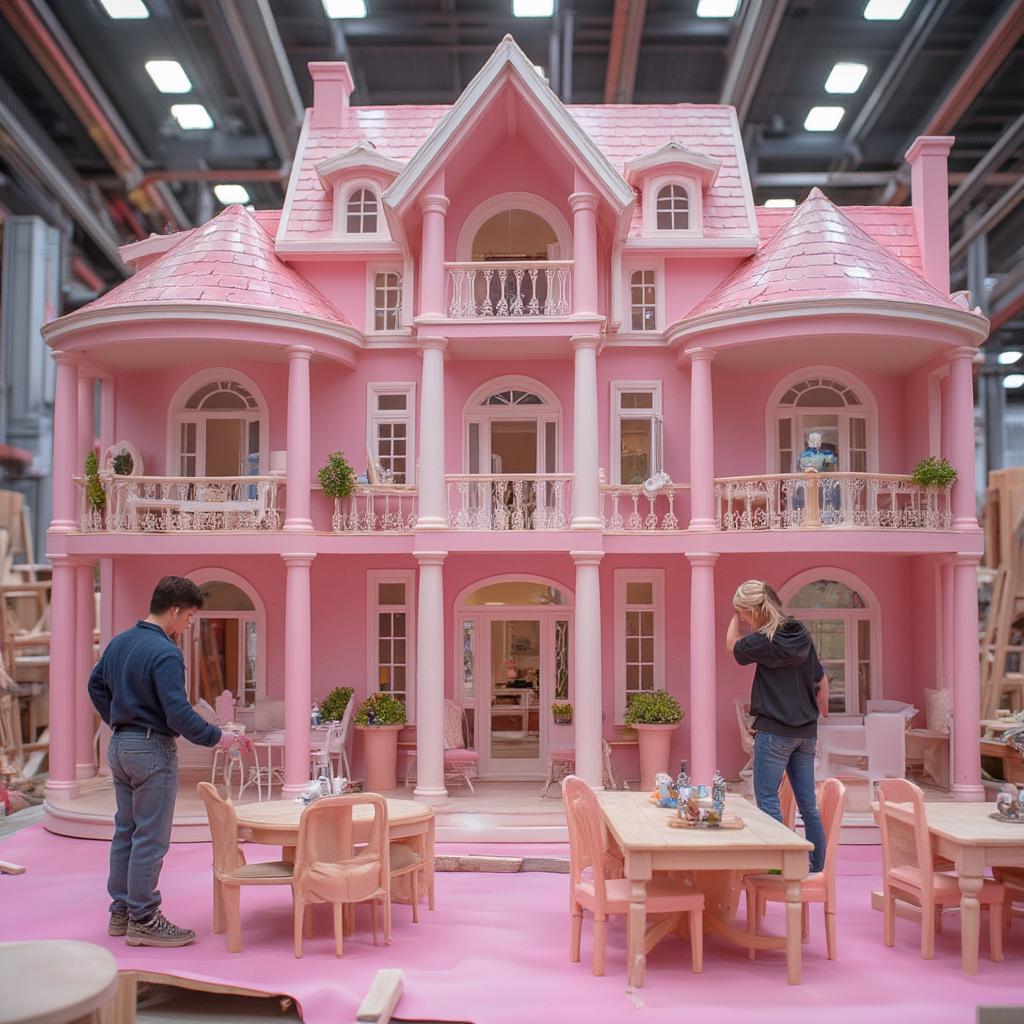 Barbie Movie Dreamhouse Construction: Behind the Scenes Look at Building Process