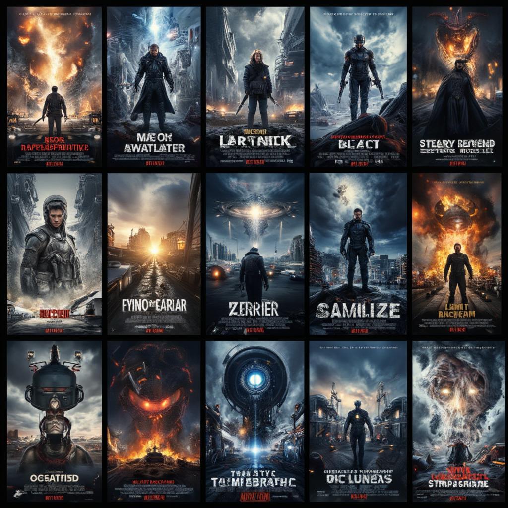 Best Apocalypse Movie Posters Collage