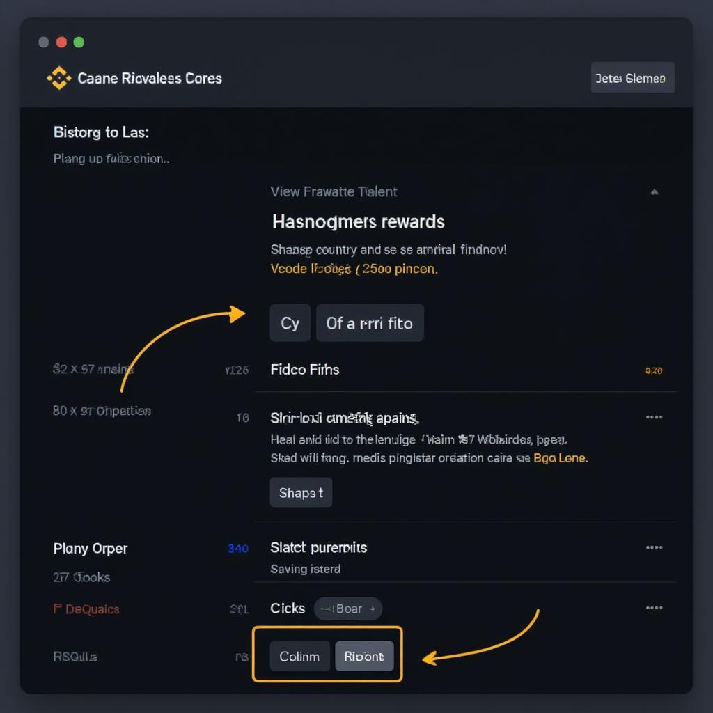 Binance Claim Rewards Interface