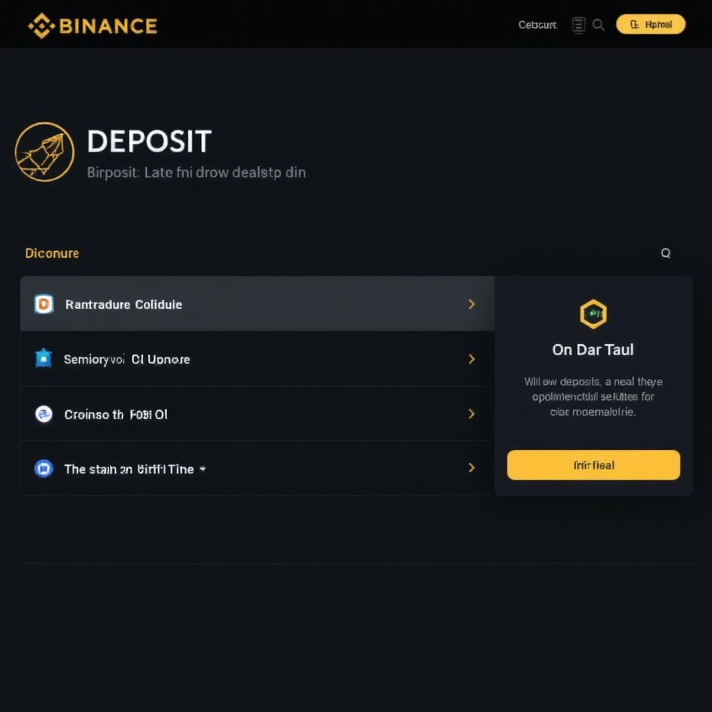 binance fund deposit process