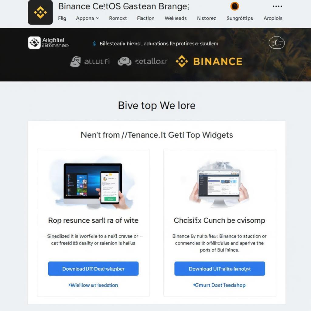 Binance Desktop Widget Installation