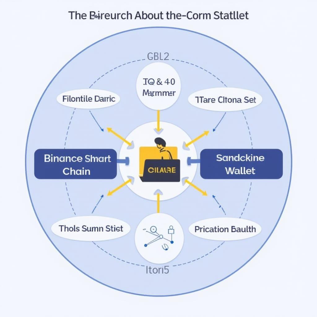 Binance Ecosystem Diagram: Visualizing the interconnectedness of Binance Chain, Binance Smart Chain, and the Binance Blockchain Wallet.