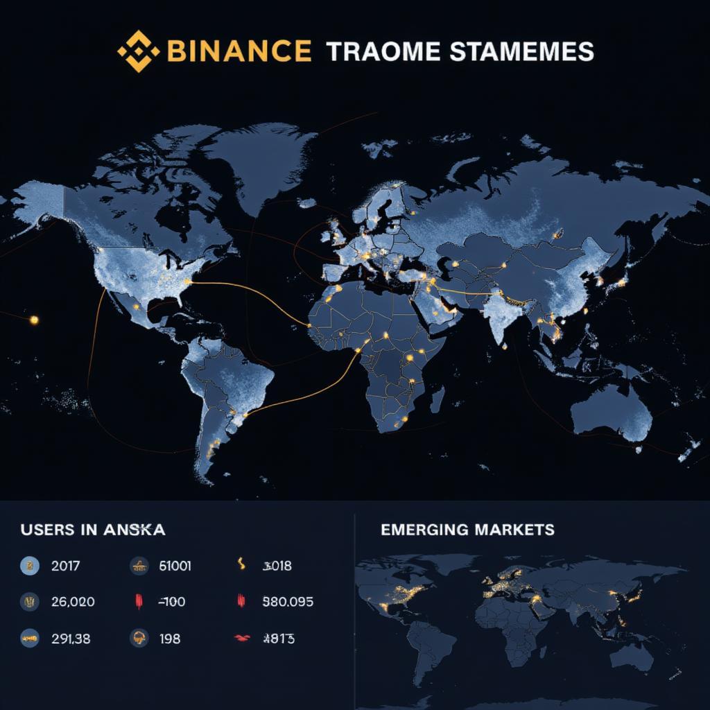 Binance user base globally