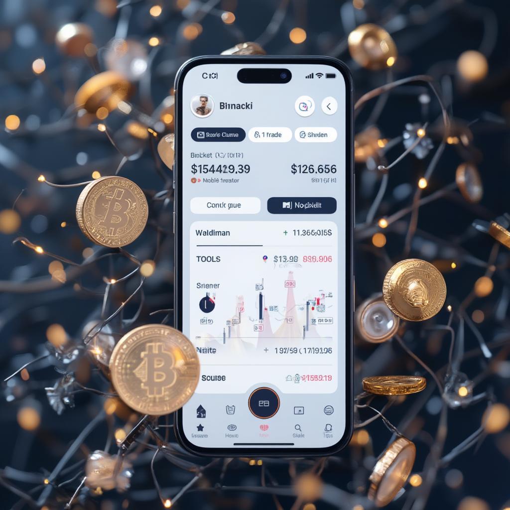 Binance Mobile App Interface: A screenshot showcasing the user-friendly interface of the Binance mobile app for trading on the go.