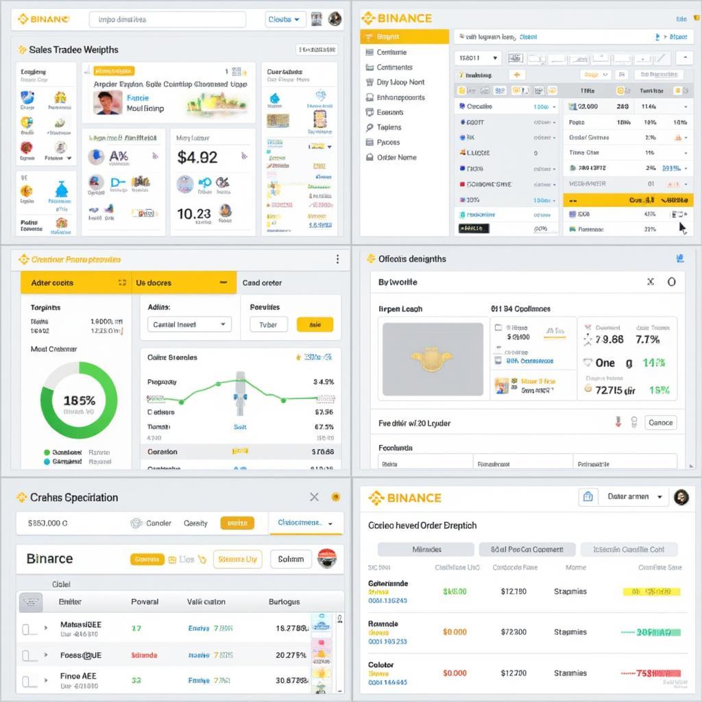 Binance Trading Interface Overview