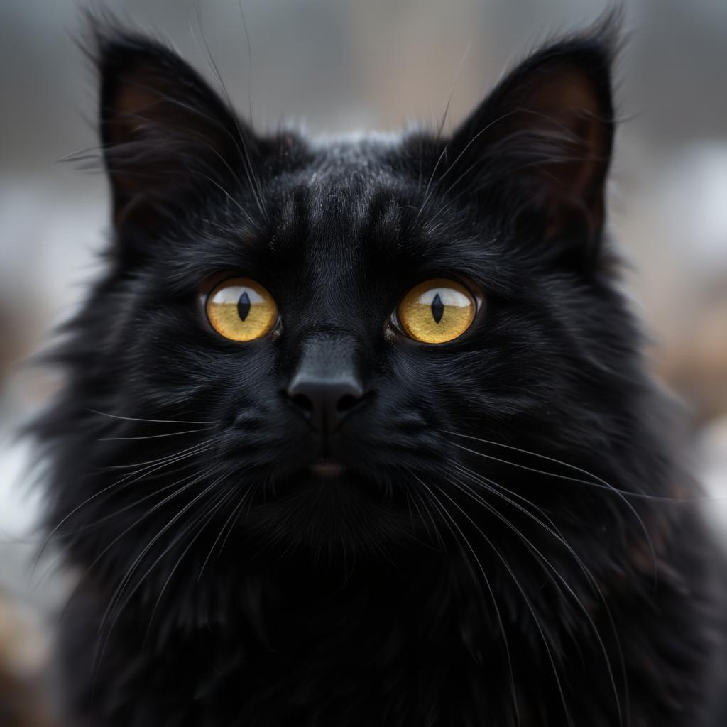 a-black-cat-with-a-sleek-fur-and-bright-yellow-eyes-looking-upwards