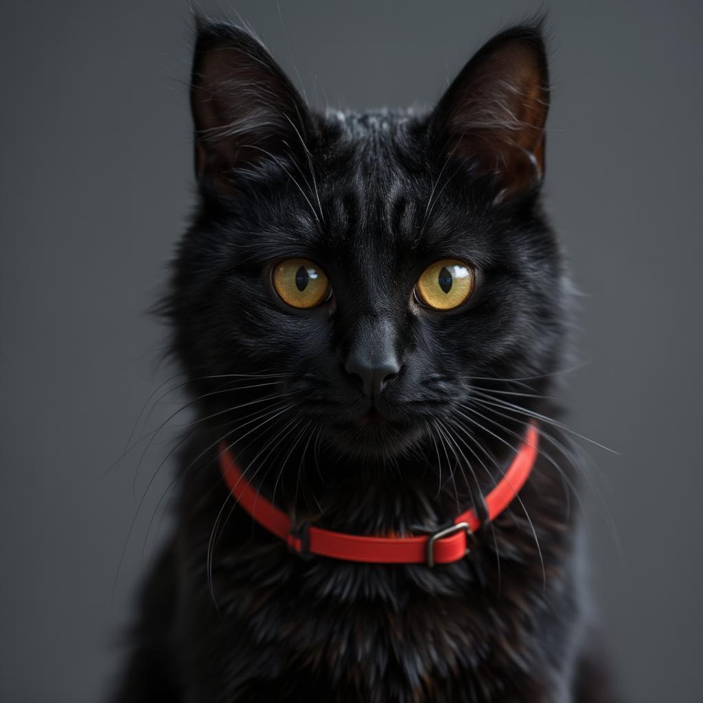 a-black-cat-wearing-a-red-collar-looking-directly-at-the-camera