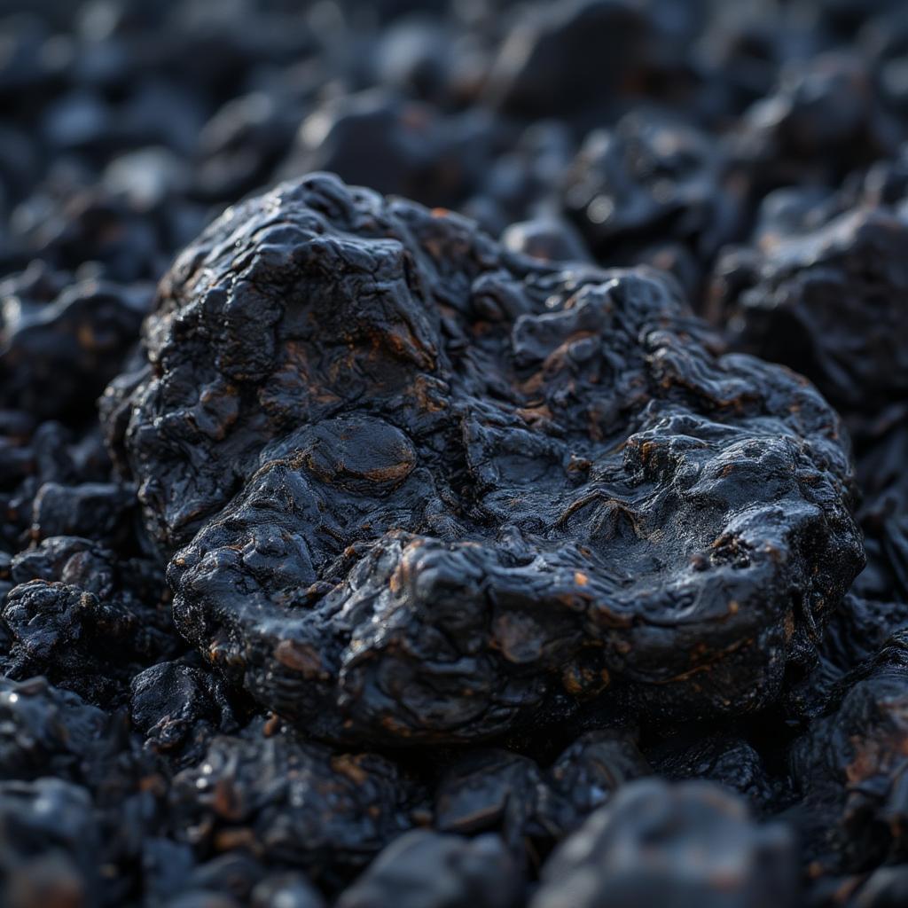 black lava rock texture