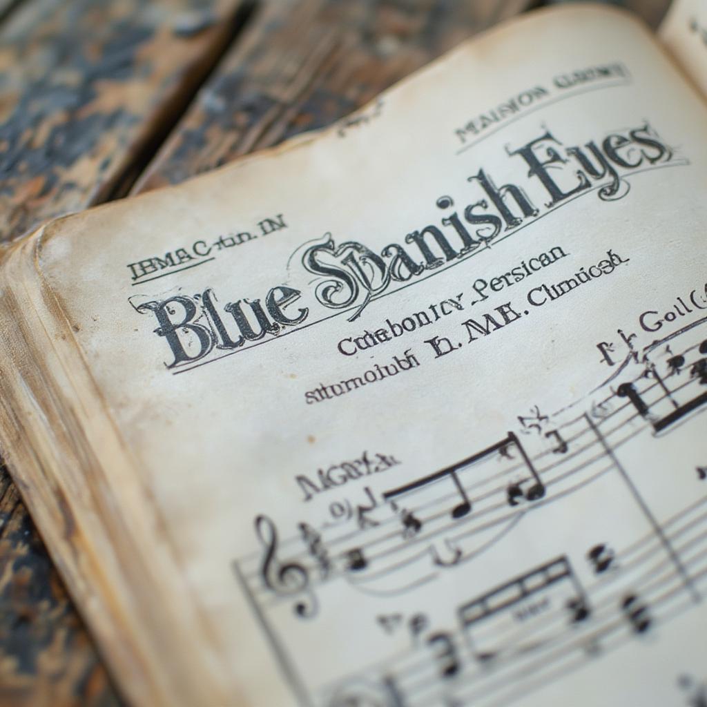 blue spanish eyes sheet music