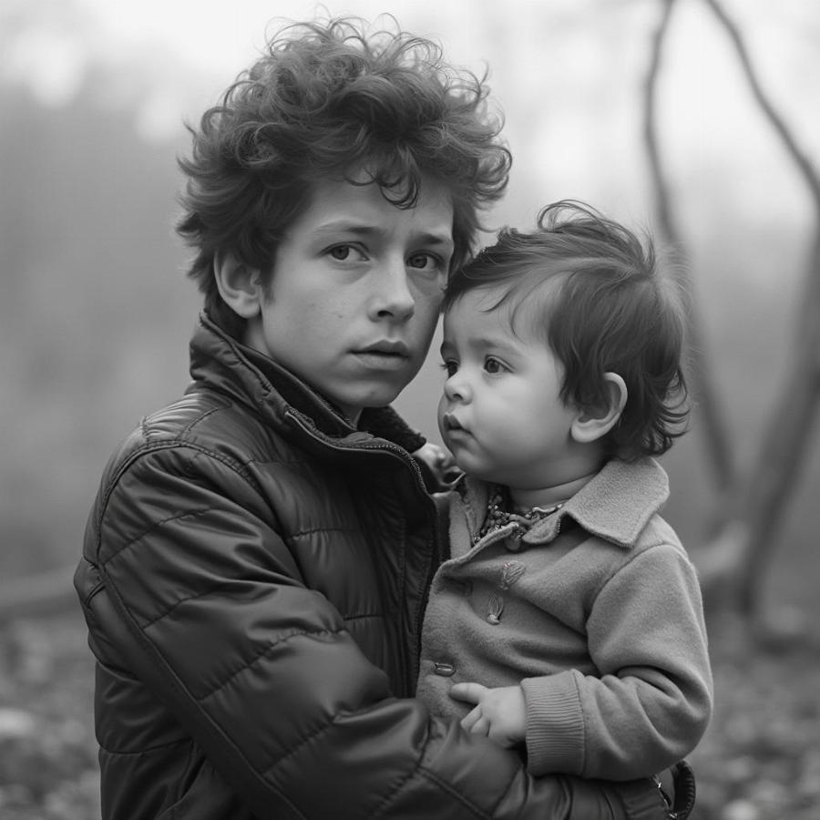 Bob and Jakob Dylan in their Early Years