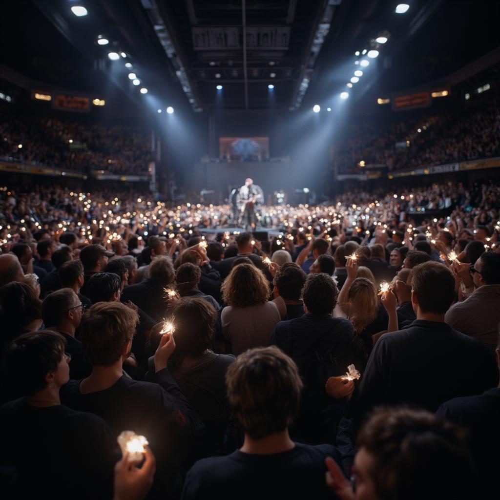 Massive crowd at Bob Dylan's 30th Anniversary Concert